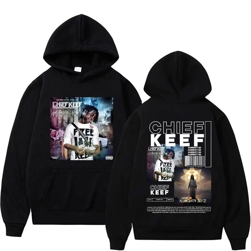 

Rapper Chief Keef Almighty So Album Merch Print Hoodie Men Women Hip Hop Long Sleeve Hoodies Male Sweatshirt Men's Streetwear