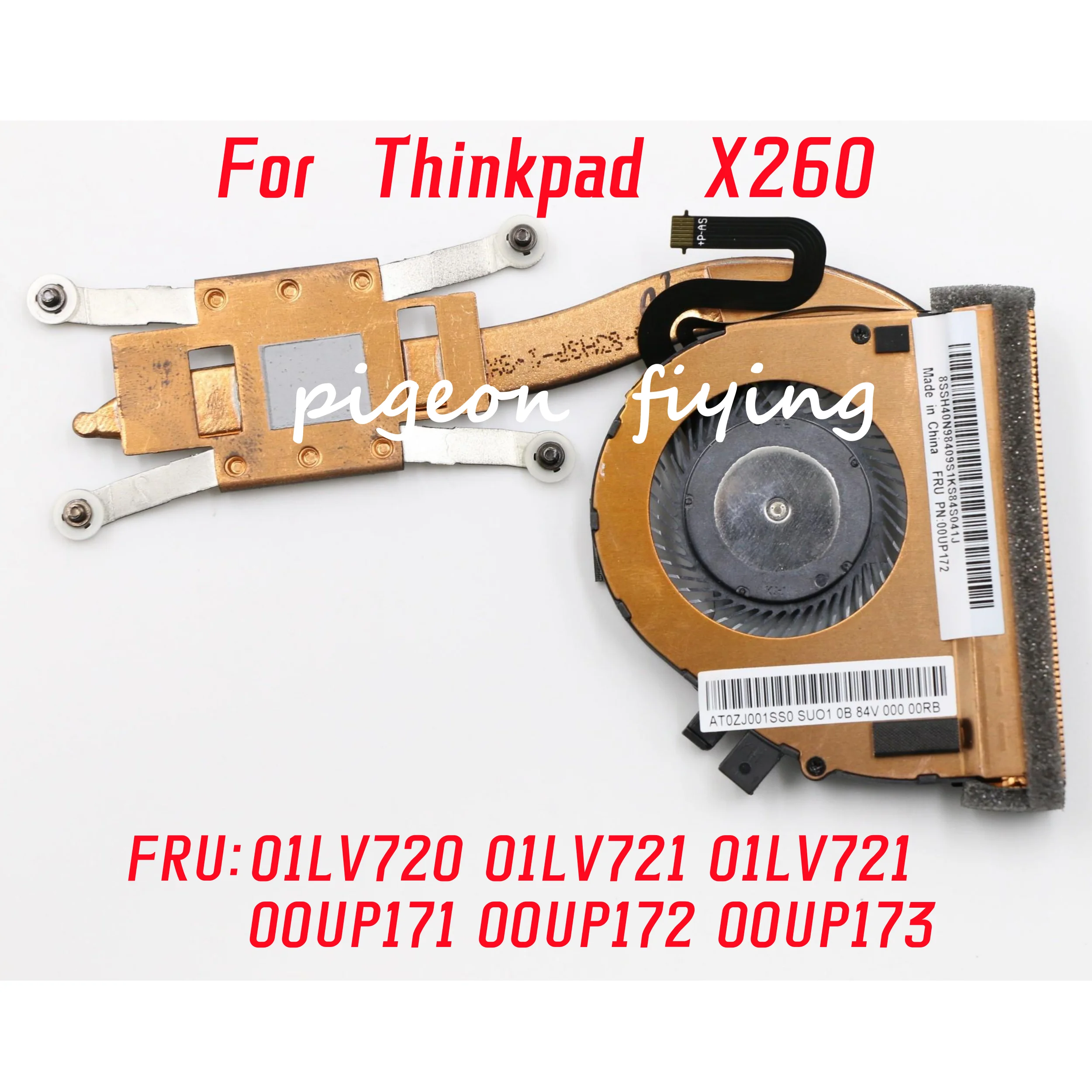 

For Lenovo Thinkpad X260 UMA Kipas Pendingin CPU Kipas Pendingin Heatsink FRU: 01LV720 01LV721 01LV721 00UP171 00UP172 00UP173