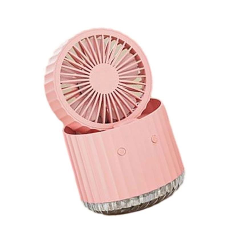 Desktop Fan Humidifying Fan Rechargable Camping Fan Foldable Fan Table Fan Perfect for Indoor Office Outdoor Hikings Dropship