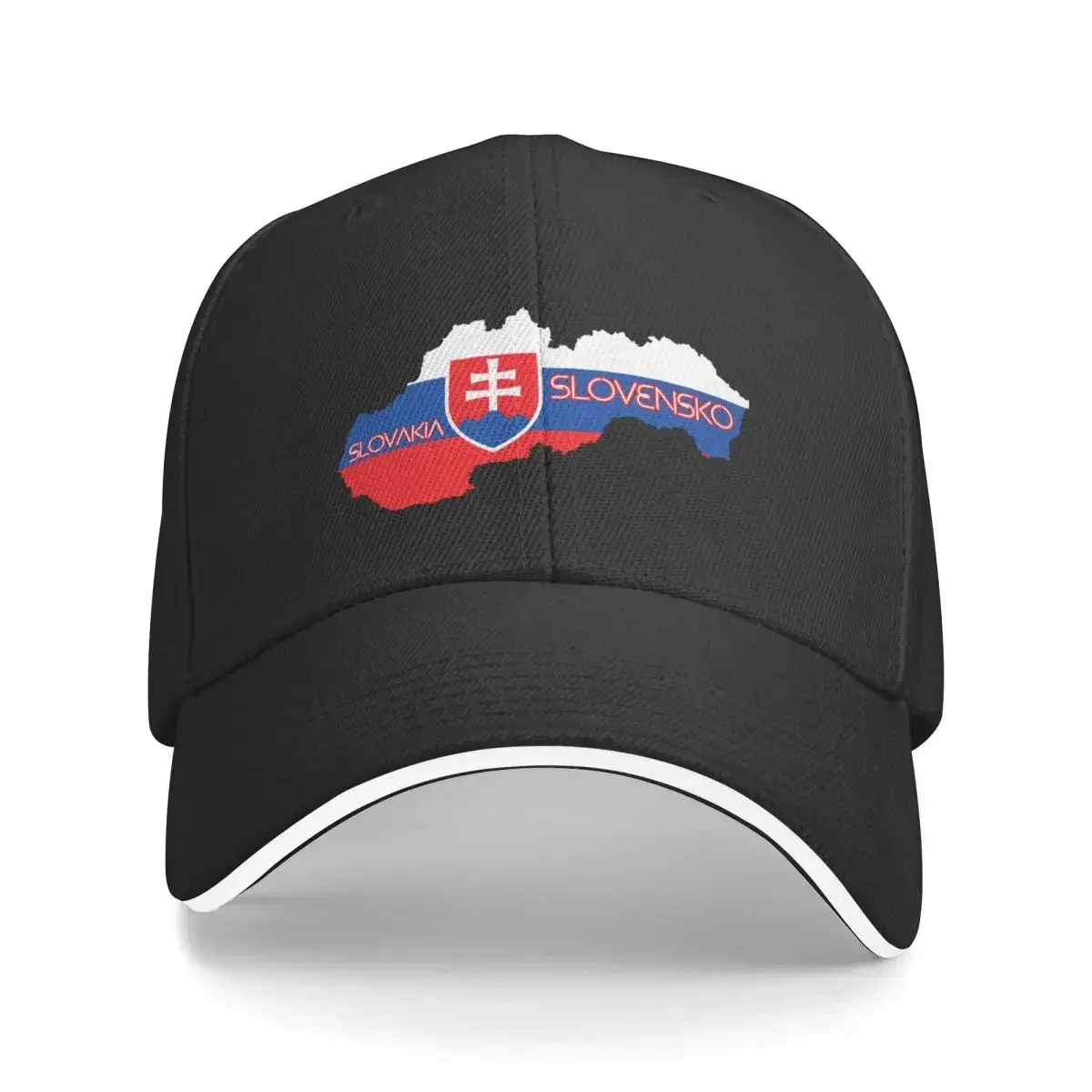 

Slovakia flag and map Baseball Cap New In Hat Rave Gentleman Hat Beach Outing Golf Wear Men Women's