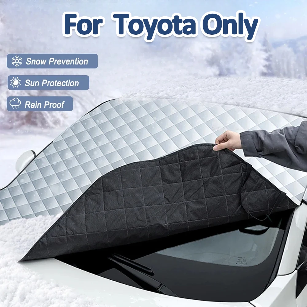 

For Toyota Hilux Corolla Avensis Prado Fortuner RAV4 CHR Car Front Windshield Sunshade Prevention Snow Shield Waterproof Cover