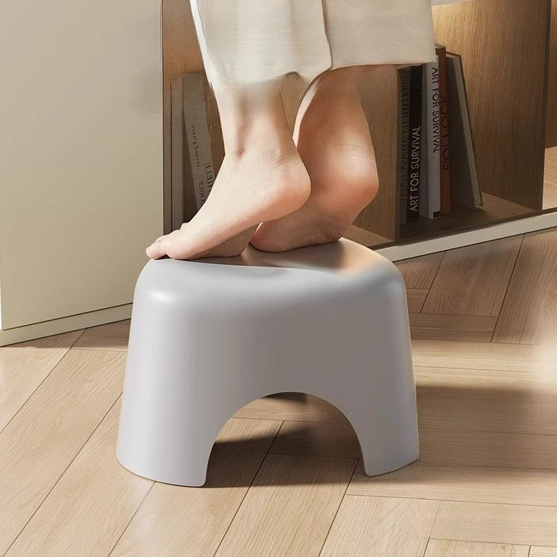 Plastic Small Stool Thickened Household Living Room Shoe Changing Stools Stackable Bathroom Non-slip