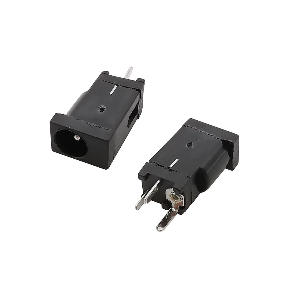 5/10/20/50Pcs DC002F DC-002D 3.5 x 1.3mm DC Power Female Socket 3.5*1.3mm Connector DC-002F DC002D 180° Vertical