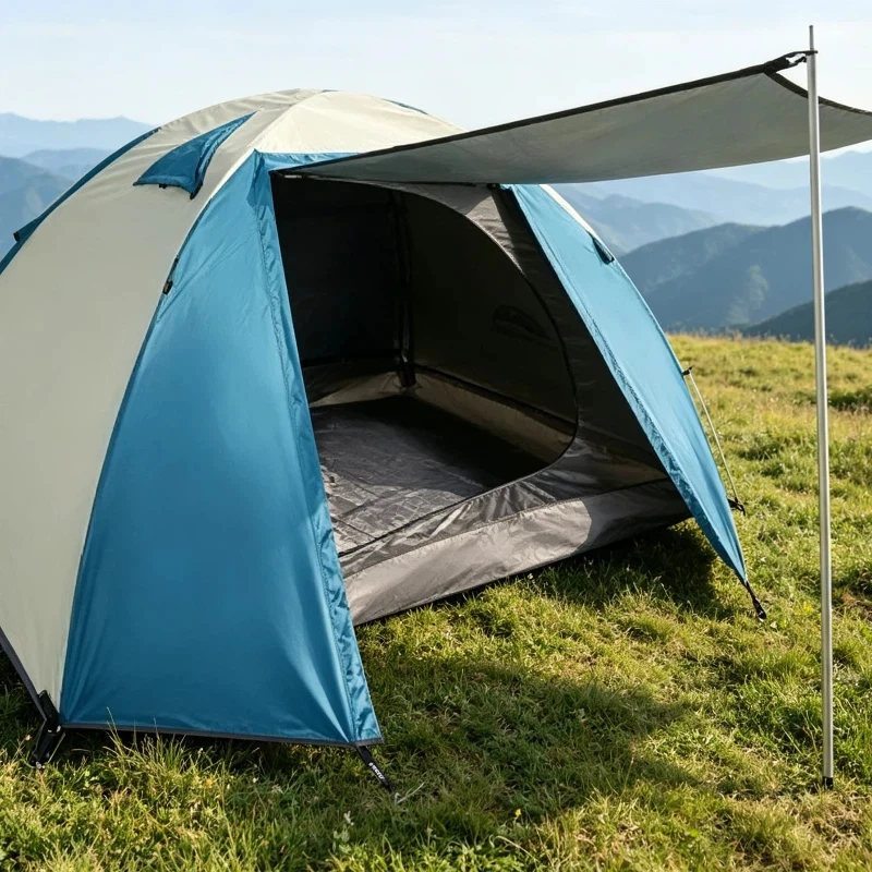 Outdoor Tent, Heavy Rain Proof Thickened 2 Person Double Layer Automatic Pop Up Tent, Mosquito proof Wind resistant Ultra Light
