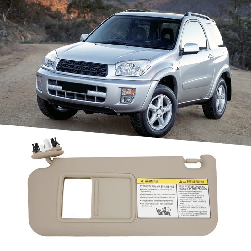 For Toyota RAV4 2004 2005 Car Sun Visor Sunvisor Left Driver Side Sunshield Sunshade Sunroof Shield 74320-42420-B0 7432042420B0