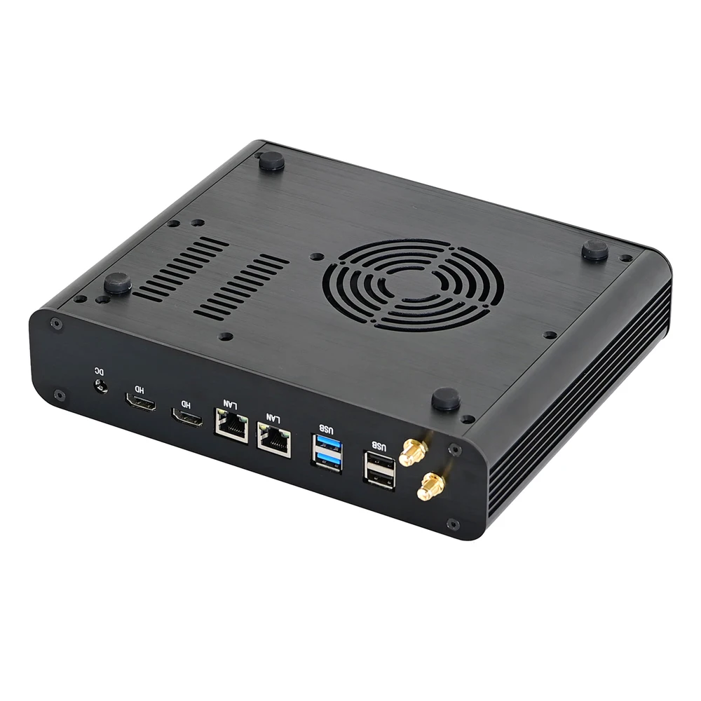 HUNSN ABM27 Mini PC, 4K, Intel Core 10th, I5, 1035G1, 1035G4, Computador Pequeno, Windows 11 ou Linux,HDMI,LAN, Óptico, Suporte 4G