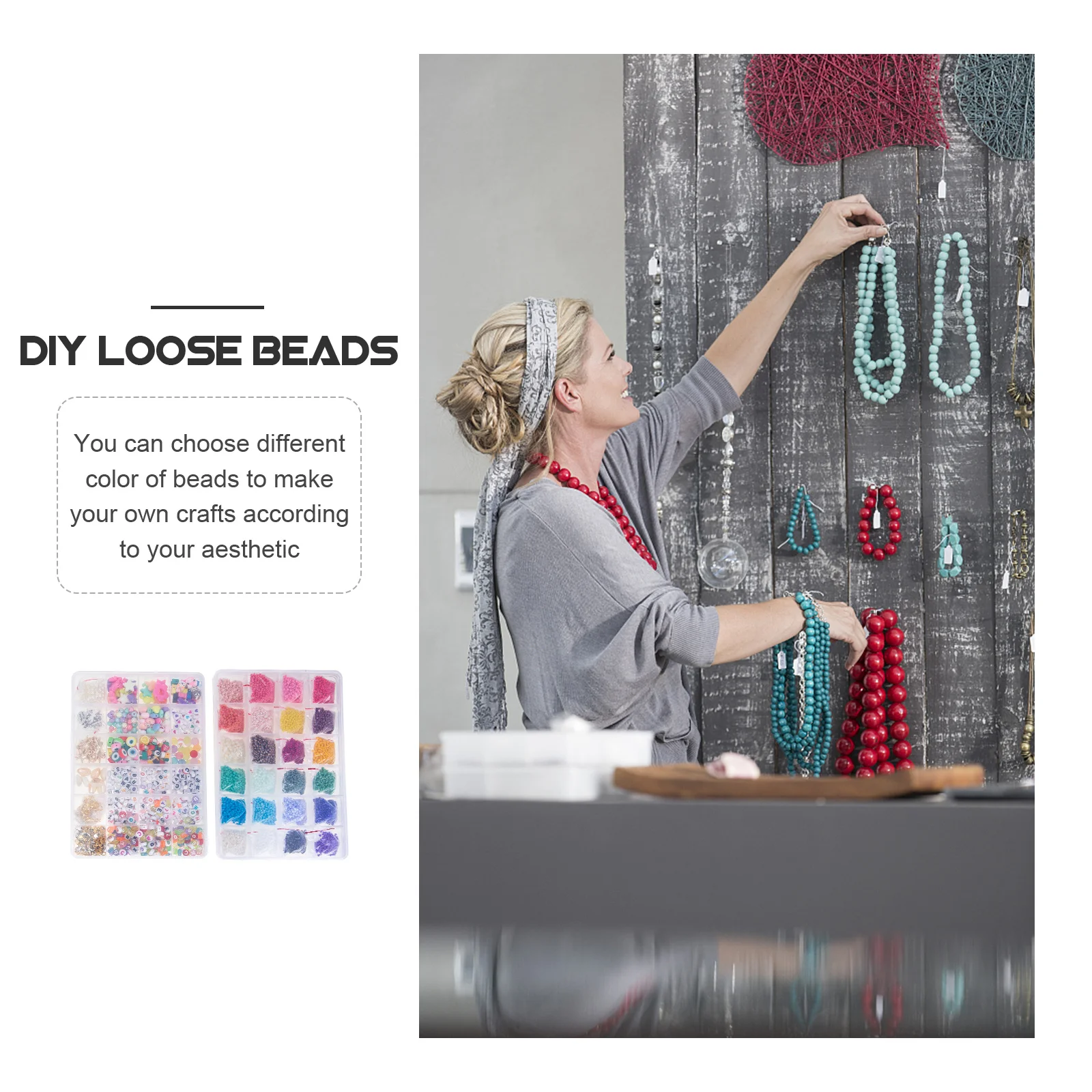 1 set 1 Set Glass Spacer Loose For Diy Jewelry Making Craft Accessories Small Set Beads For Jewelry Making Diy Craft Beads