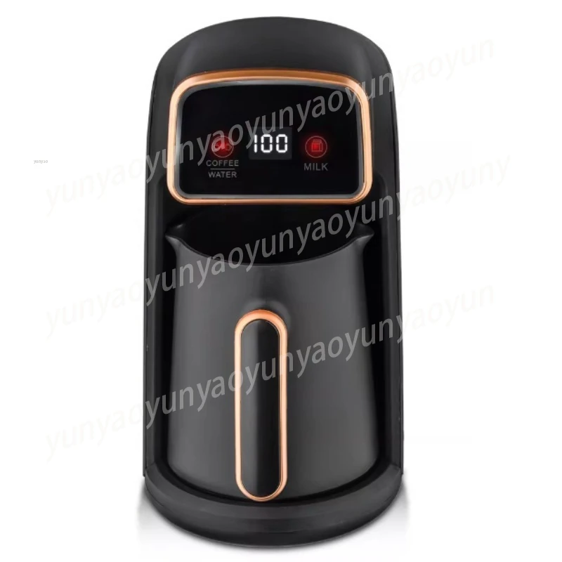 Heat Resistant Glass Coffee Kettle, Visible Brewing Tea Maker Hot Water Boiler for Milk Frothing Heating Multifunctional