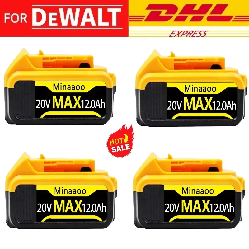 

20V 12000mAh Battery for DeWalt Tools - DCB200, DCB206, DCB205, DCB204-2, DCB2001 - 12.0Ah Rechargeable Electric Tool Battery