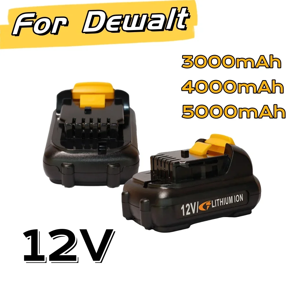 

For Dewalt 12V 3000/4000/5000mAh Rechargeable Li-ion Battery DCb120, DCb123, DCb122 Power Tool Battery