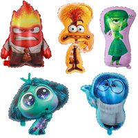 Disney Cartoon Inside Out Aluminum Film Balloon Joy Sadness Anger Disgust Fear Foil Balloons Baby Shower