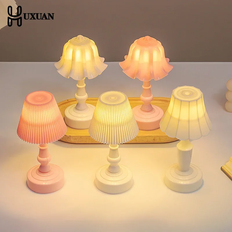 1pc Mini Lighting Table Lamp Floor Lamp For Dollhouse Bedroom Dollhouse Miniatures Accessories Toy For Children