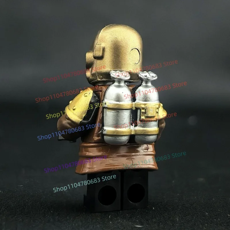 Bloques de construcción MOC Gatling Gun Warrior, Mini figura de ensamblaje, modelo de exhibición, juego de Anime, decoración, juguete, regalo de vacaciones, Hobby coleccionable