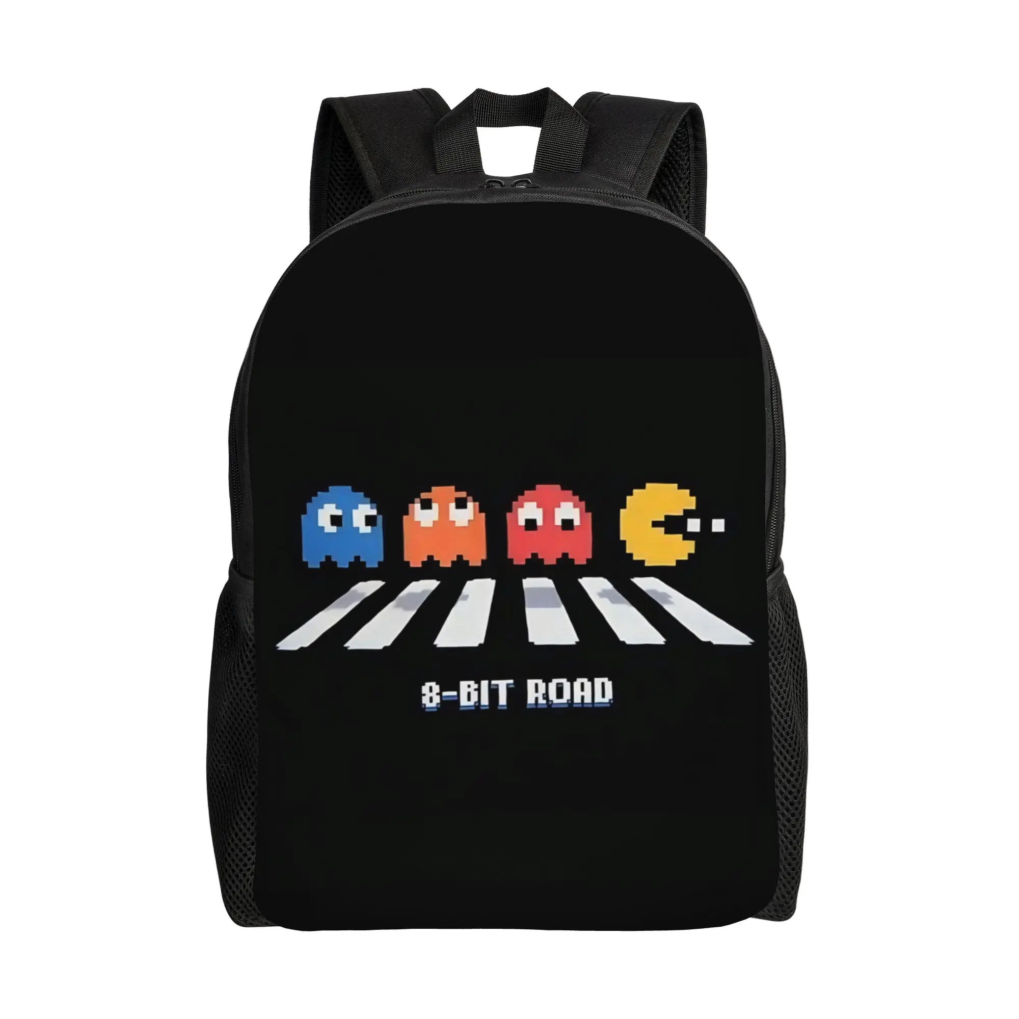

Bandai PAC MAN game backpack ita bag mochila Classic Office Work Zipper Closure Rucksack