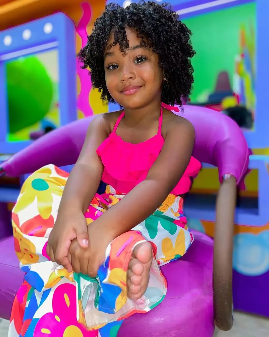 Conjunto de verano para niños y niñas, Top corto con tirantes y pantalones tropicales de pierna ancha, 2 piezas, ropa de playa para 2, 3, 4, 5, 6, 7
