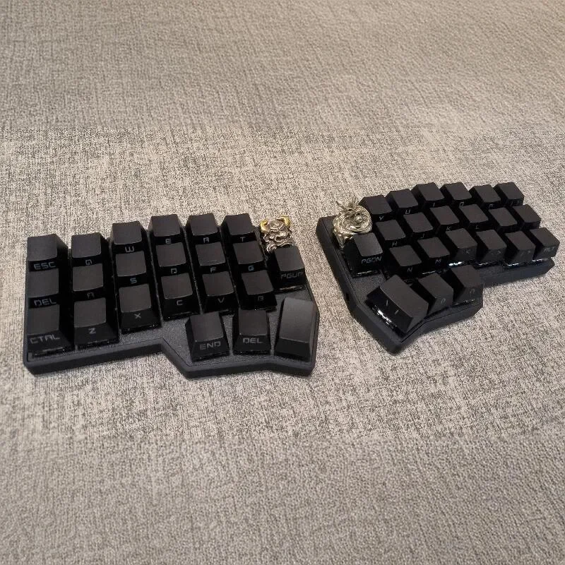 Imagem -04 - Mifuny Corne Crkbd v4 Split Ergo Kit de Teclado Personalizado com Fio Monomodo Via Kit de Teclado Ergonomia Kit de Teclado Programável