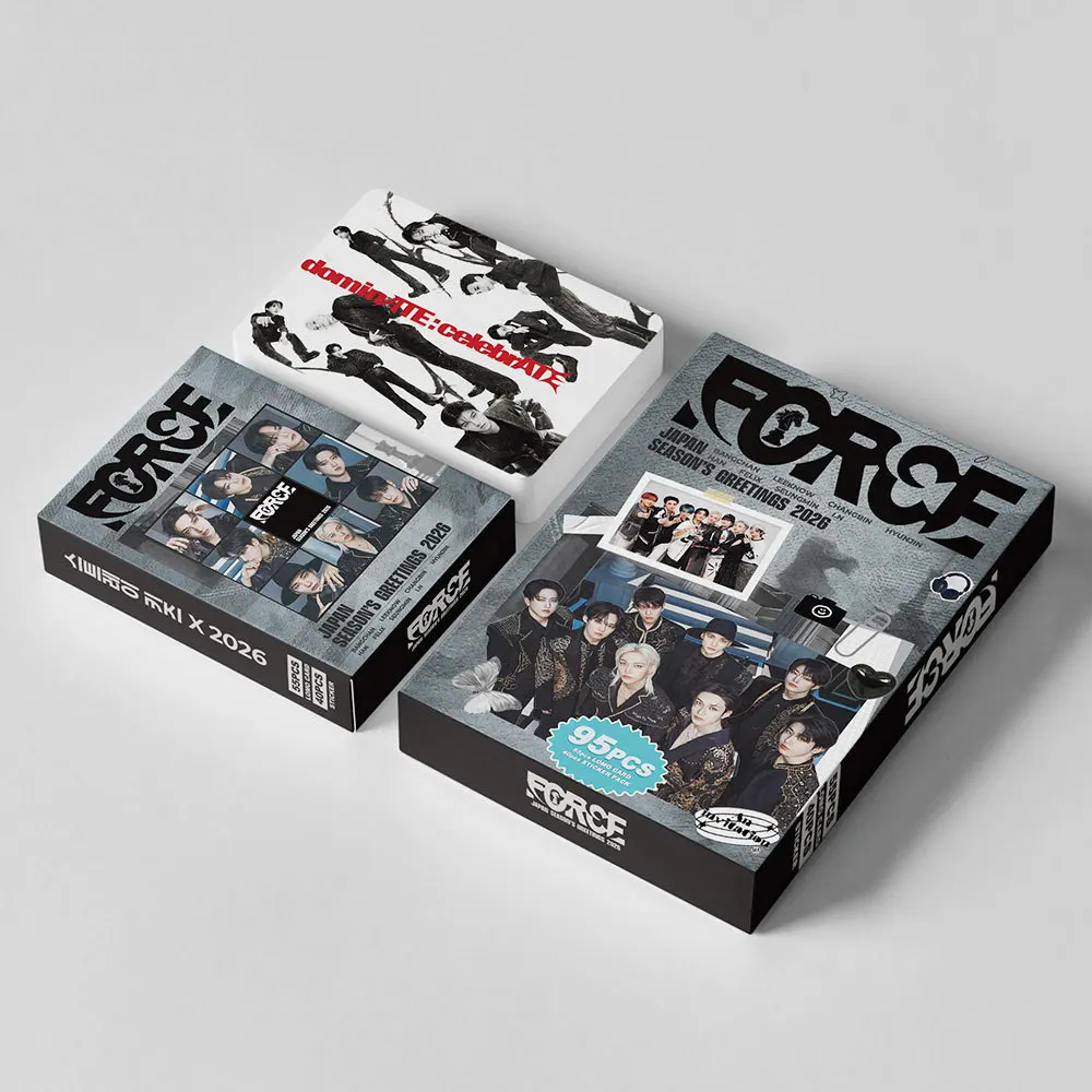جديد 95 Straykids الرجال الفرقة ملصقات البطاقات الصغيرة SK 2026 FORCE ألبوم بطاقة الملحقات LOMO بطاقة صغيرة