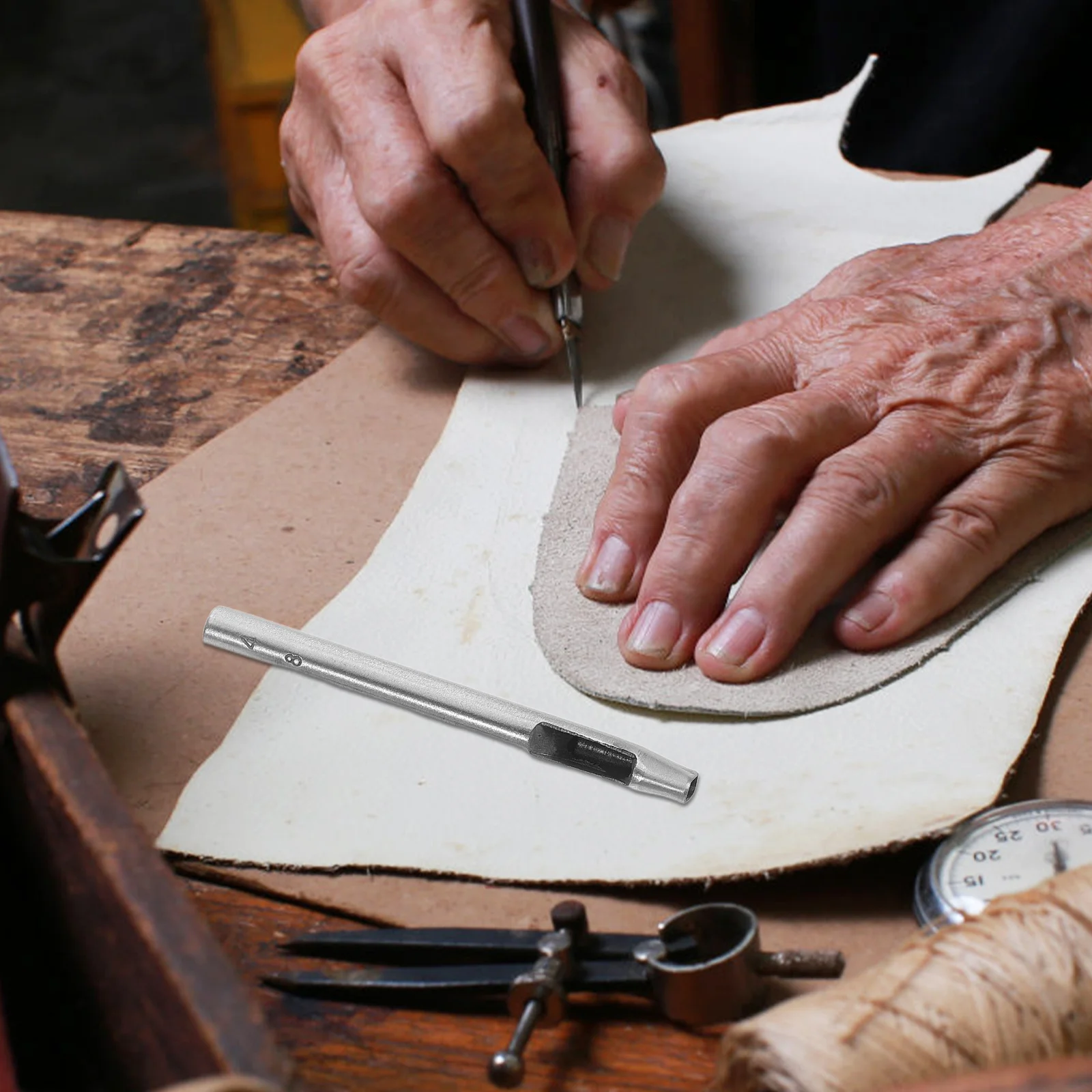 

6Pcs Punch Tools Heavy Duty Oval Hole Puncher for Watch Bands Belts Crafting Sewing Punch Set Tools