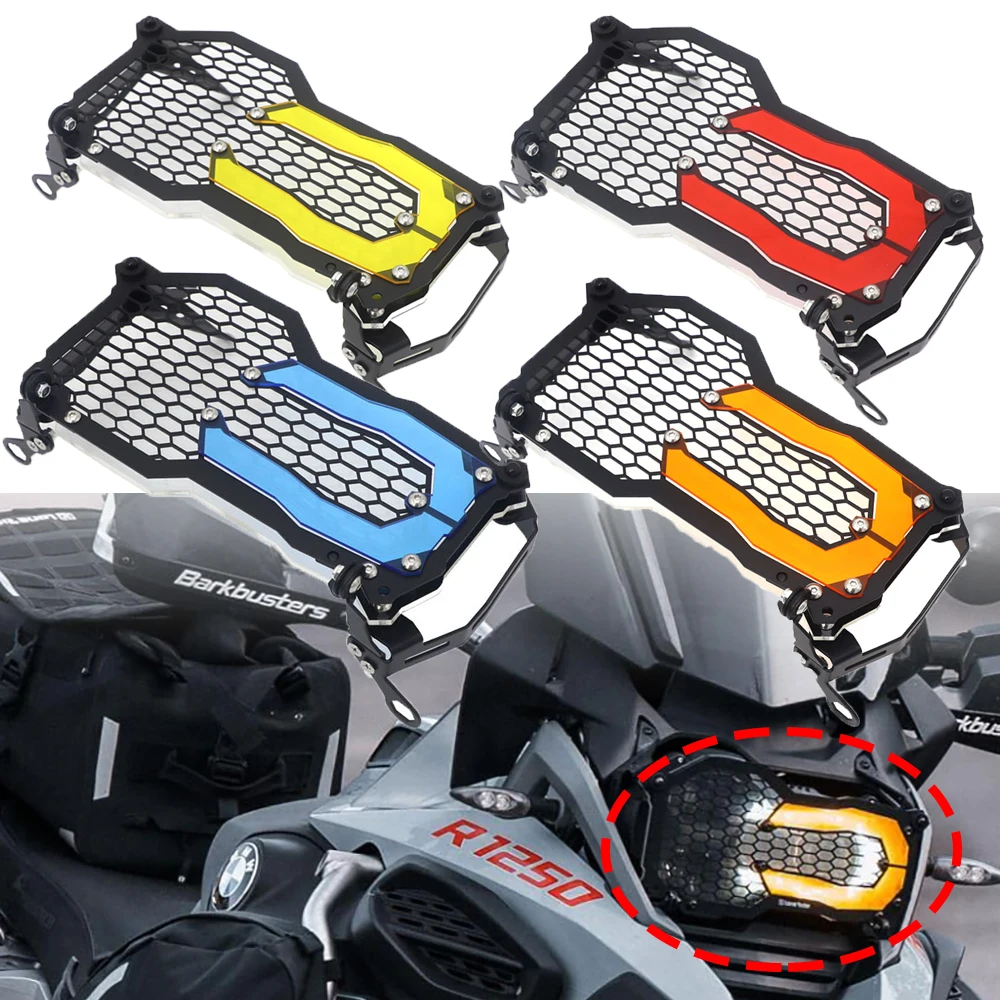 For BMW R1200GS R1250GS Headlight Guard Protector Grille Grill Cover R 1250 GS Adventure R 1200 GS ADV / LC Acrylic Lamp Patch