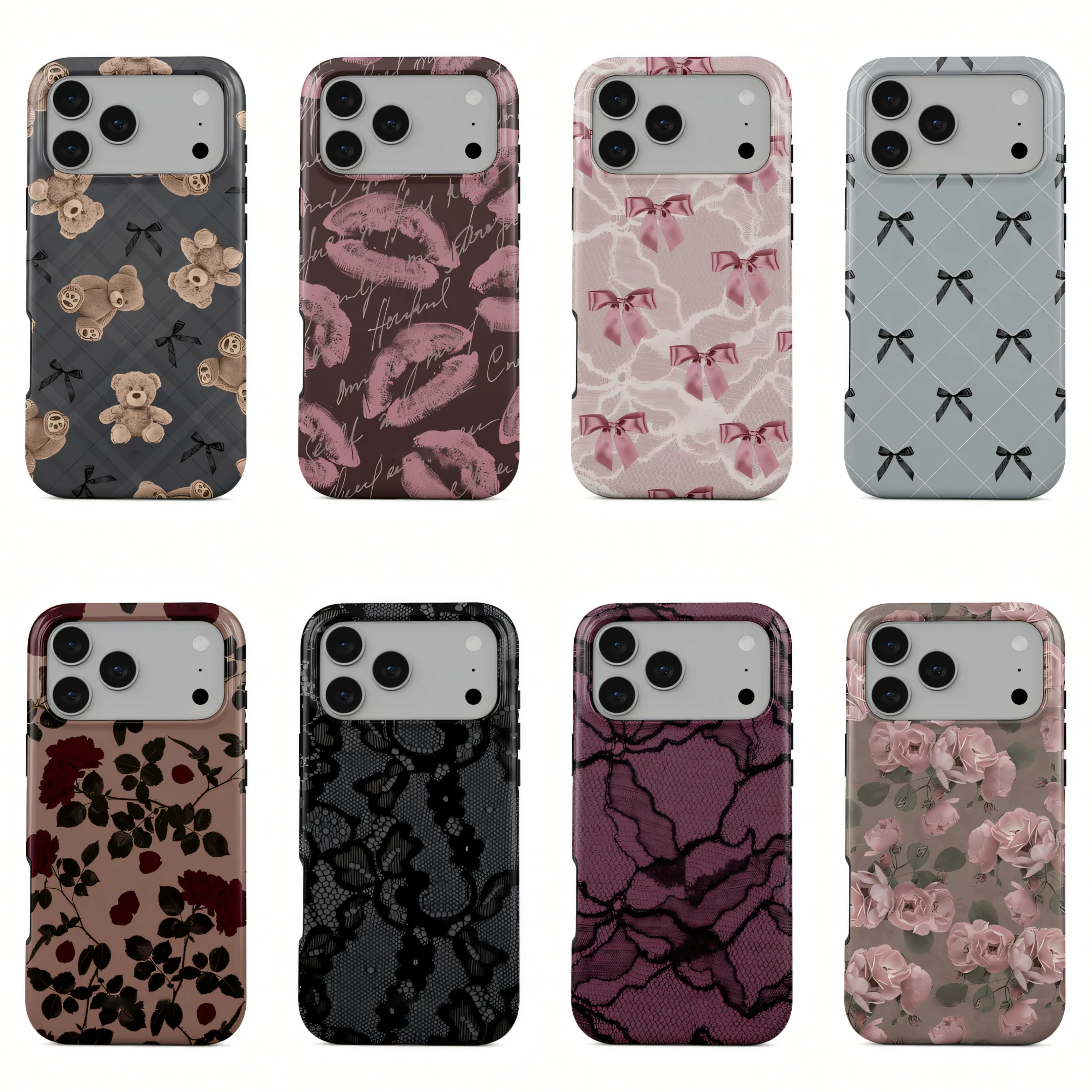 

Clmj Luxury Market Phone Case for iPhone 17 17e 16e 16 15 14 13 12 11 X XS XR XSMAX 7 8 Air Pro Max Plus Double-layer Back Cover