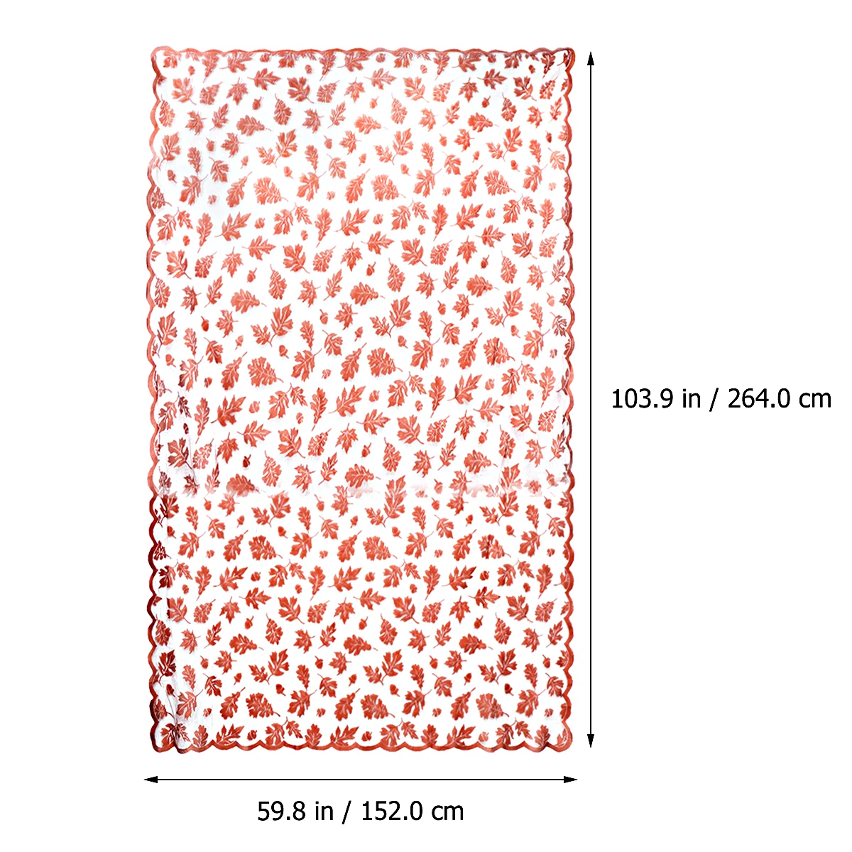 

Maple Leaf Tablecloth Lace Design Elegant Pattern Wedding Banquet Thanksgiving Decor Chiffon Runner Premium Material Classic