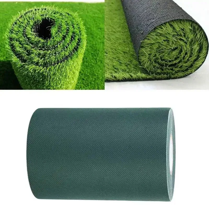 Grass Tape Synthetic  Artificial Turf Seam Tape Lawn Tape Grass Carpet Grass Adhesive Tape Garden Decor Green/Black