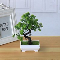 Garden Arrangement Ornaments Plastic Plants Bonsai Small Tree Pot Fake Plant Potted Flower Home Room Table Decoration