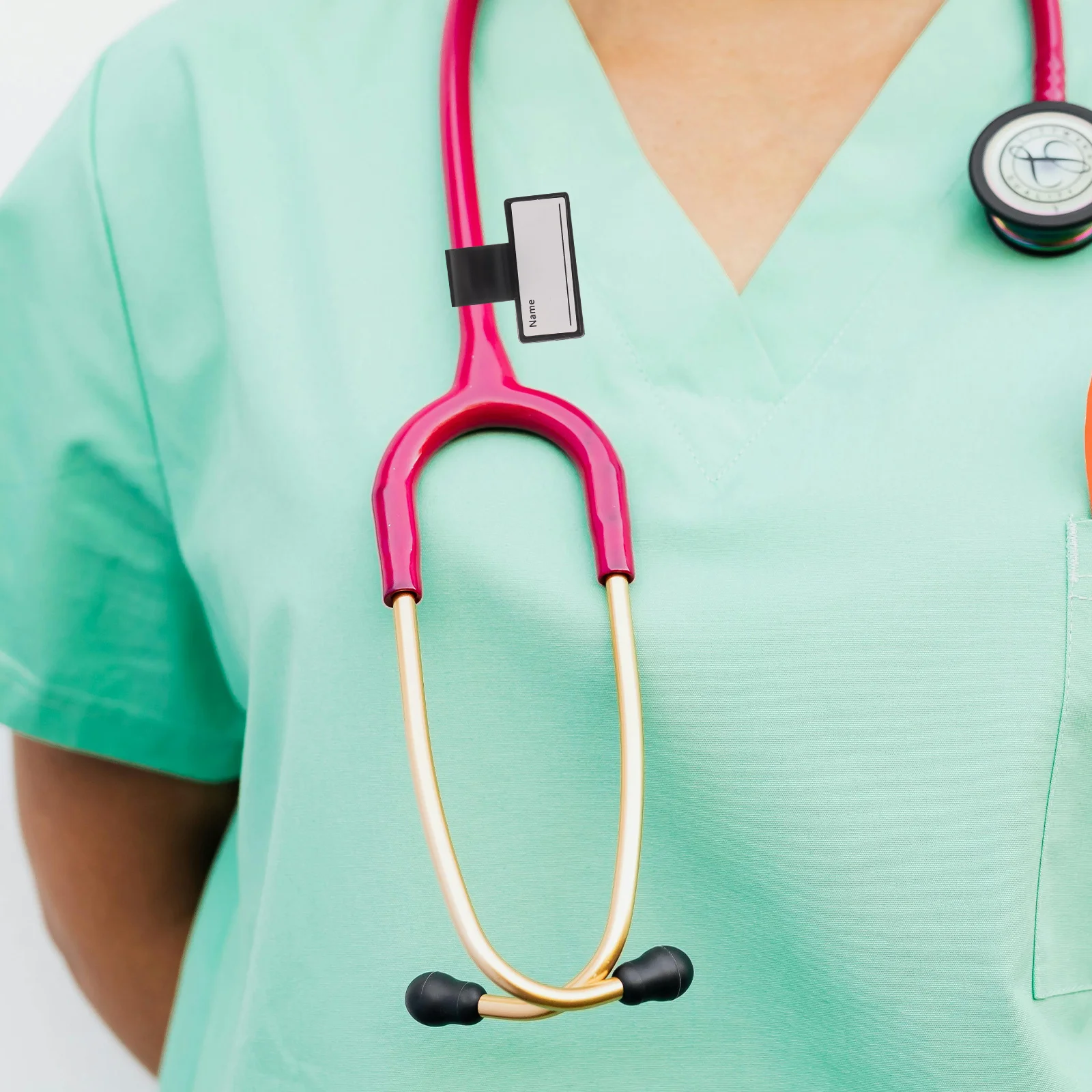 

12Pcs Stethoscope Name Holders Plastic Id Tags Identification Badge Clips Medical Equipment Labels Id Label Name Clips