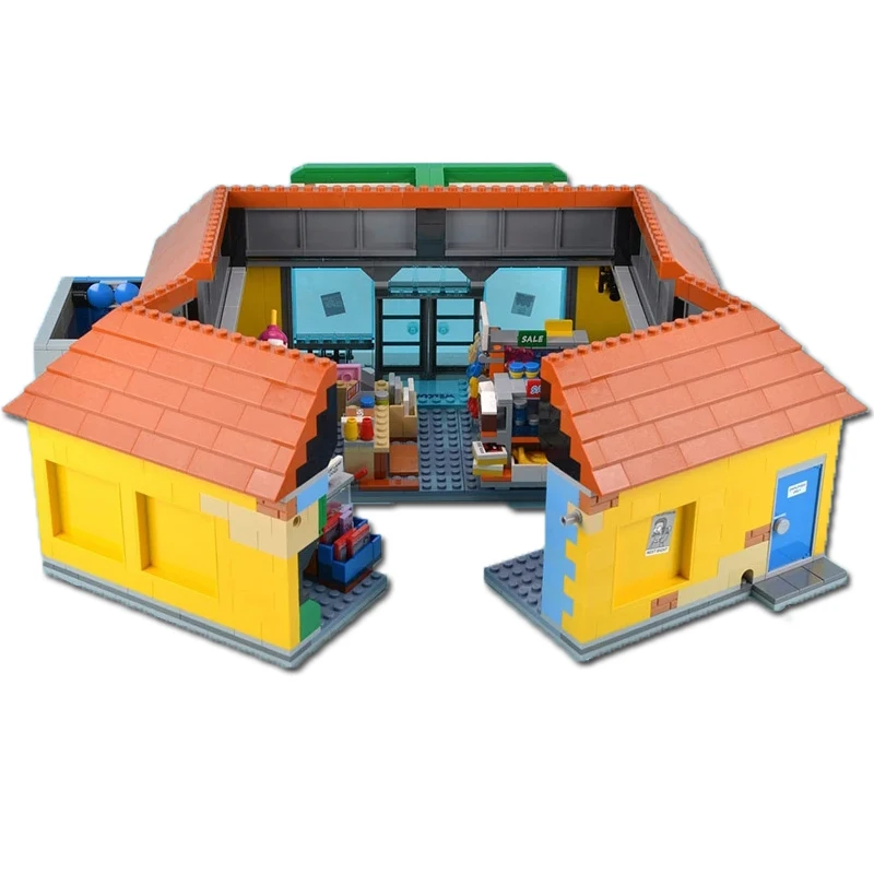 IN STOCK The Kwik E Mart And Supermarket House Model Building Blocks Bricks 16004 16005 71016 71006 Toys Birthday Christmas Gift