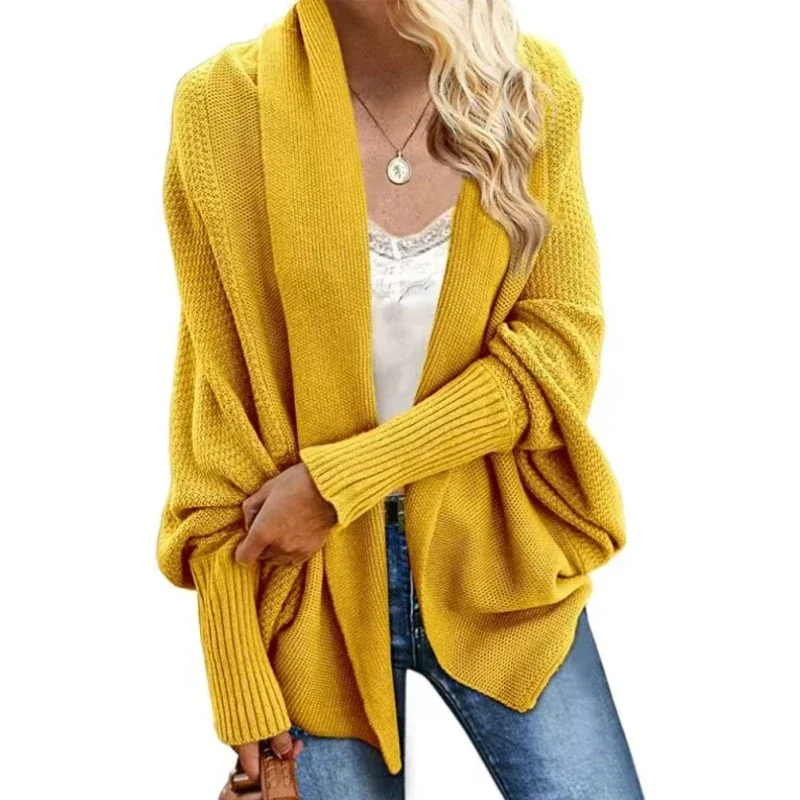 

Cardigan Sweater Women Casual Knitted Batwing Sleeve Coat Women's Autumn Winter Clothes