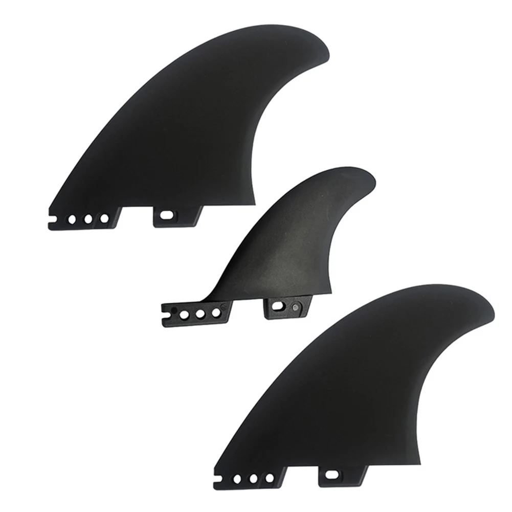 3PCS Fins For FCS2 Keel Fins High Performance Fiberglass Core Surfboard Fins Set Dual Tabs 138-150MM Water Sports Accessories