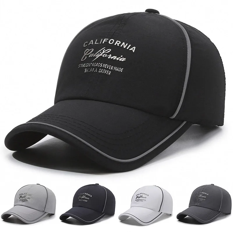 

Custom. Spring Summer New Quick-Dry Hat Outdoor Baseball Cap Unisex Casual Face-Slimming Versatile Duckbill Cap