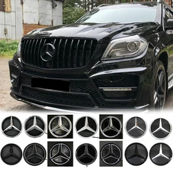 Illuminated Star Badge Car Front Grill LED Emblem Light  For Mercedes Benz GL X166 W205 W117 W212 W207 X156 W176 3D Mirror Logo