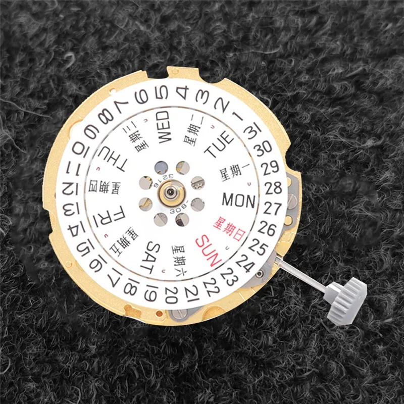 8200 Movement Watch Movement Automatic Mechanical 21 Jewels Gold Double Calendar Watch Repair Accessories