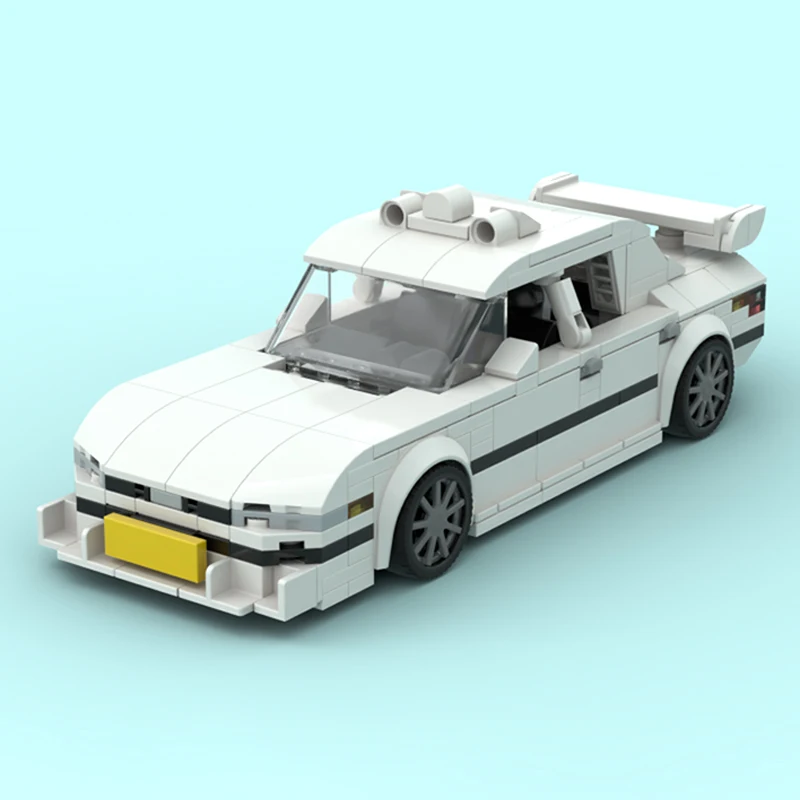 

City Car Model MOC Building Bricks Classic Taxi Sedan Modular Technology Children Holiday Gifts Assemble Toys Suit