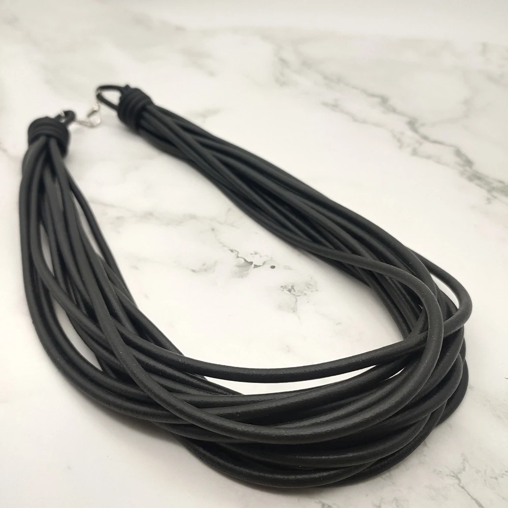 UKEBAY New Trendy Choker Necklace Handmade Jewelry Women Necklaces Rubber Rope Chain For Party Clothes Accessories Punk Necklace