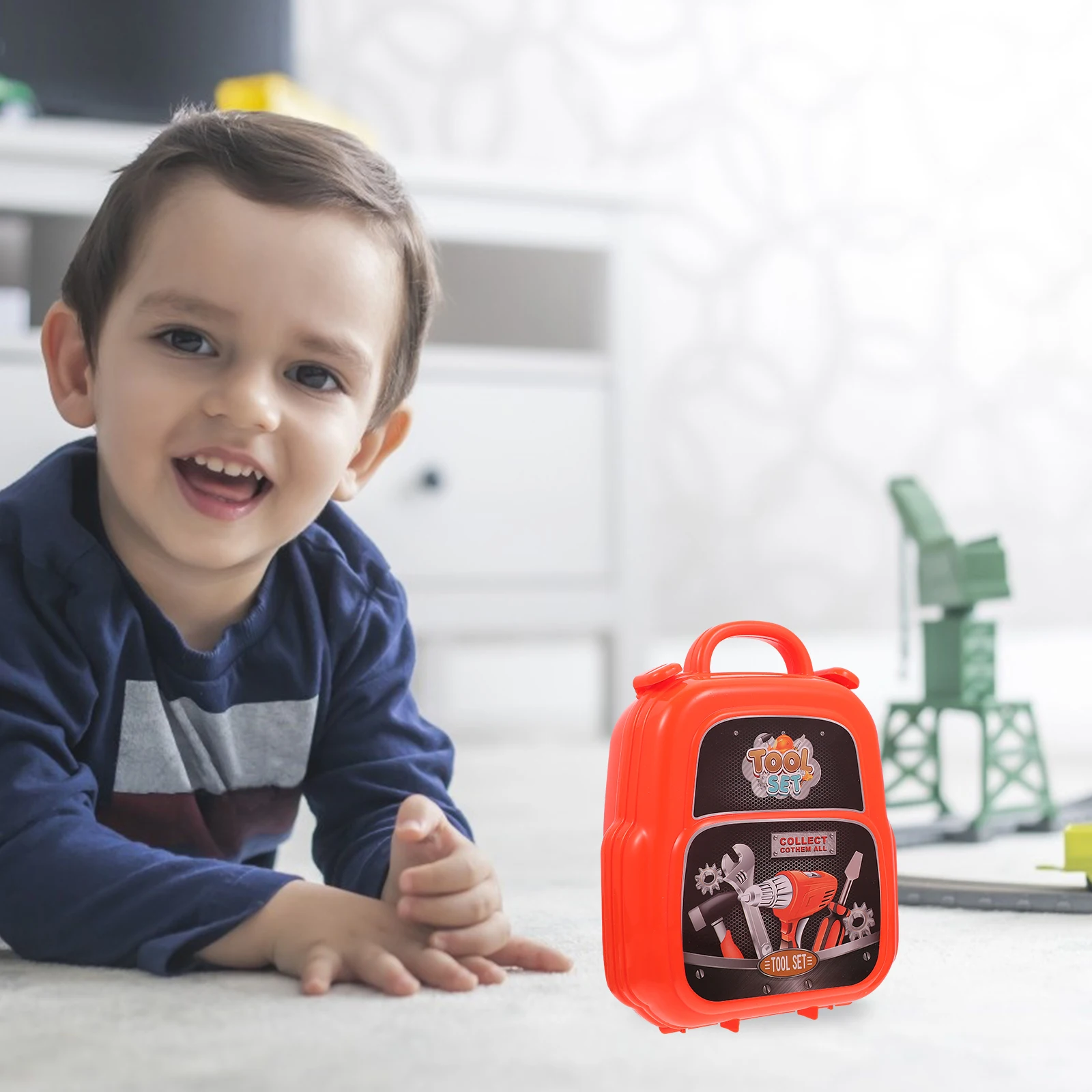 Ferramenta de reparo mochila criança kit de reparação ferramentas de brinquedo para crianças kits diy manutenção de plástico brinquedo simulação