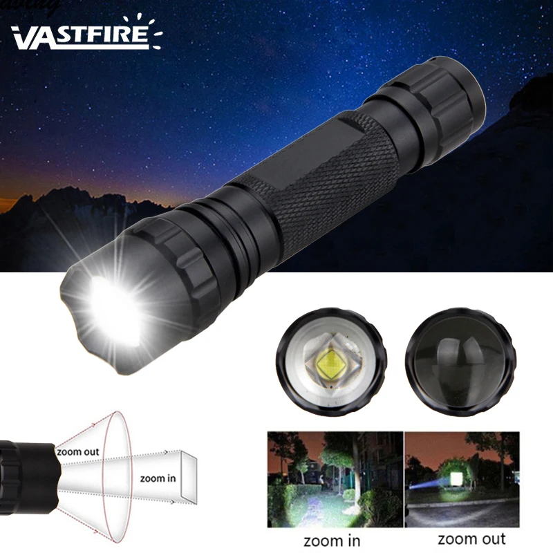 

Powerful Flashlight LED Super Bright Aluminum Alloy Portable Torch USB Rechargeable For Outdoor Camping Tactical Flash Lights