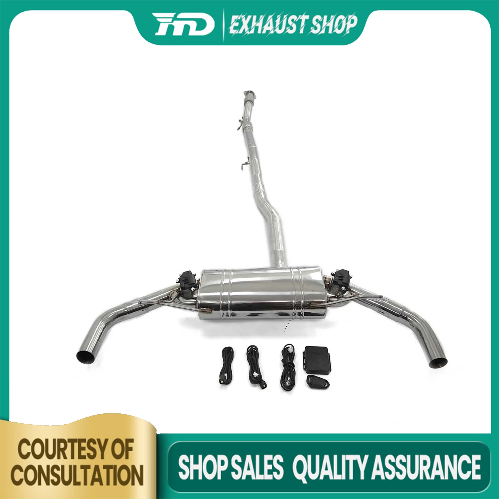 

Exhaust system for Mercedes benz A250 w177 2.0T 4WD High quality Electronic valves Muffler Catback High precision