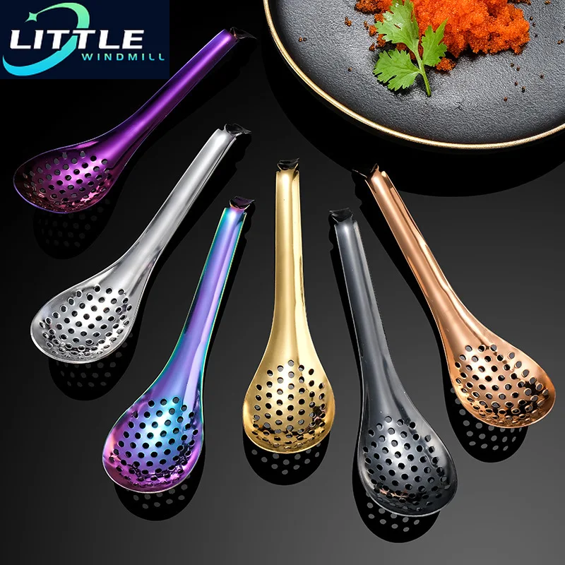 Molecular Cuisine Caviar Spoon Cooking Gadgets Colander Egg Yolk   Kitchen Tools  Accessories