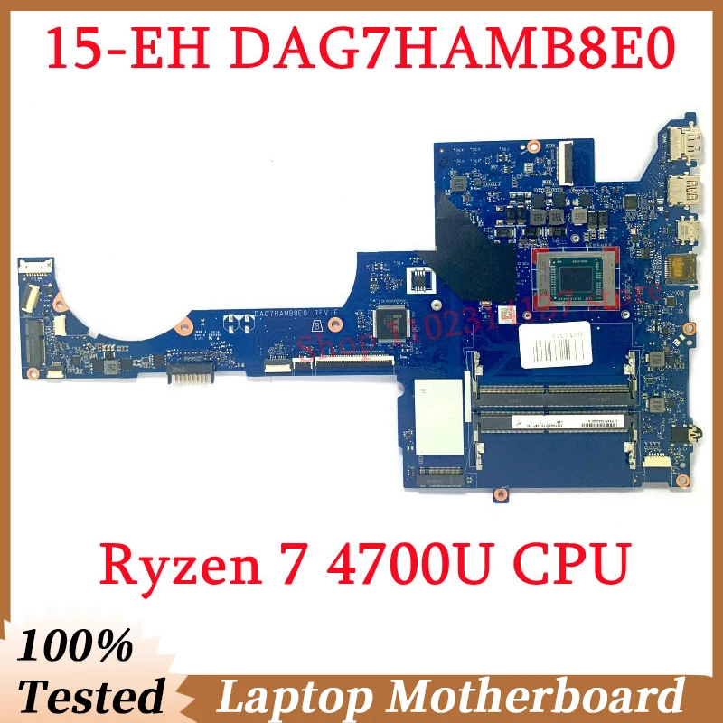 For HP Pavilion 15-EH 15Z-EH High Quality DAG7HAMB8E0 Mainboard With Ryzen 7 4700U CPU Laptop Motherboard 100% Fully Tested Good