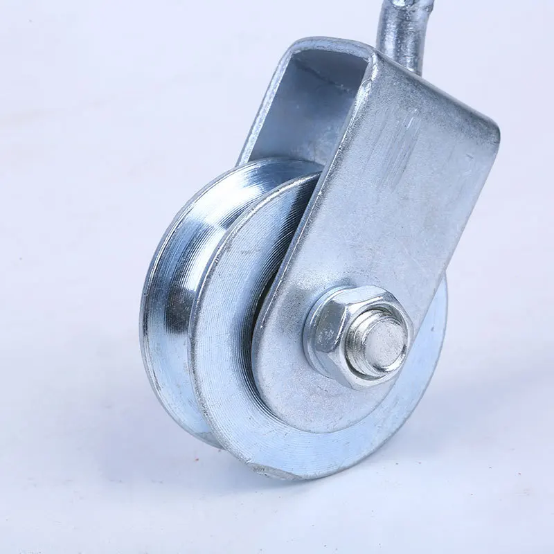 Stainless Steel Lifting Pulley Hook Single And Double Wheel Track Wire Rope U-shaped Multy Type 0.3T  Pulley