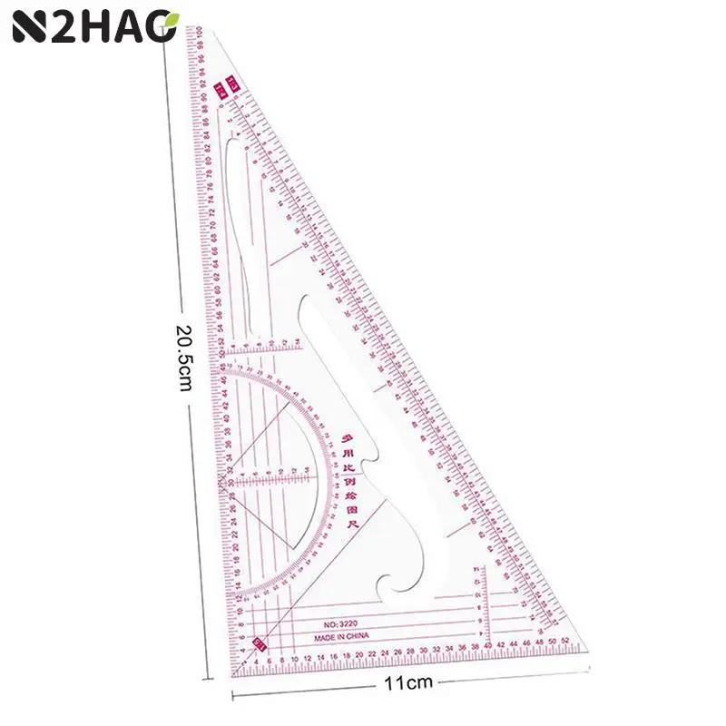 MultiFunction Triangular Scale Ruler Measure Plastic Dressmaking Tailor Sewing For Students Designers Pattern Maker&Tailor