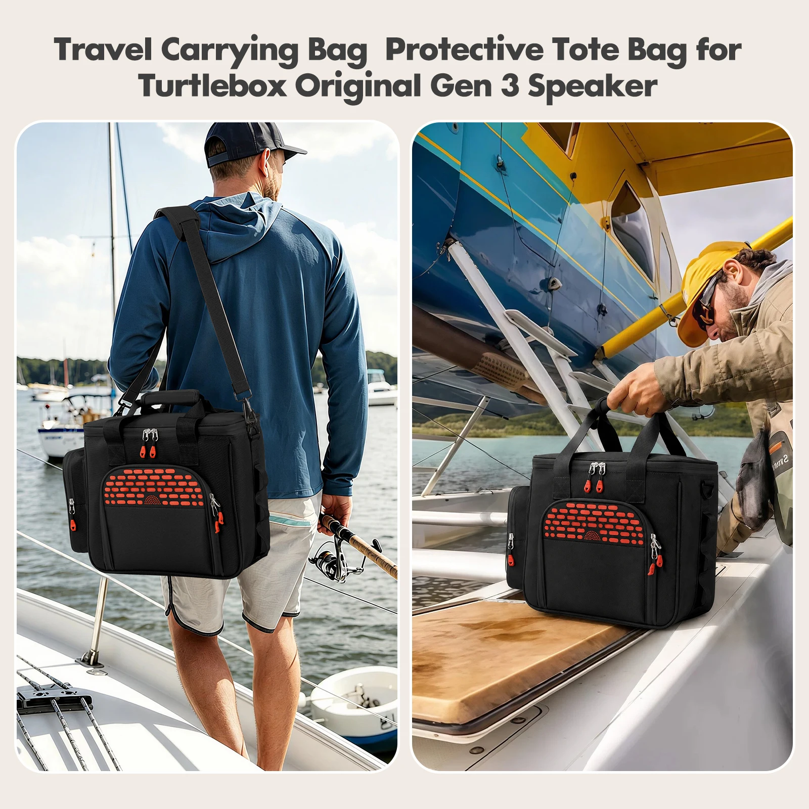 Waterproof Storage Bag For Turtlebox Original Gen 3 BT Speaker  Adjustable Strap BT Speakers Storage Case for Ourdoor Travel