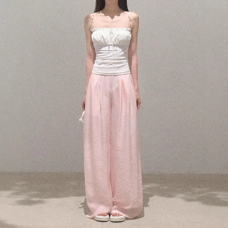 

Eugen Simple Casual Skinny Wide Leg Pants
