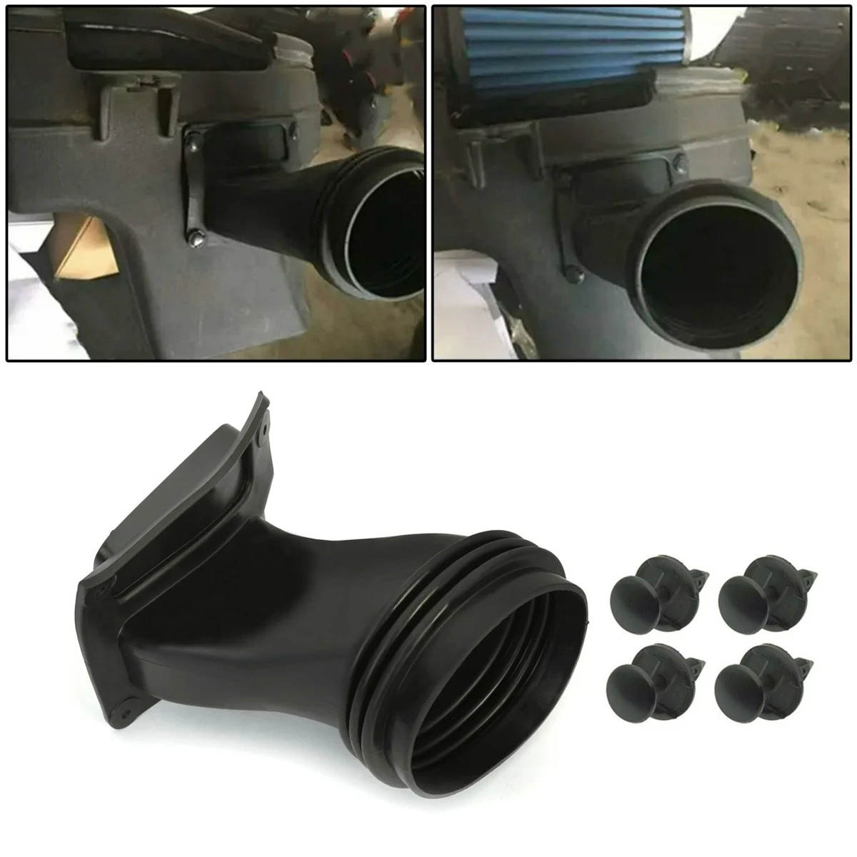 

Durable Car Headlight Air Intake Duct Tube for Dodge Challenger Hellcat 15-22