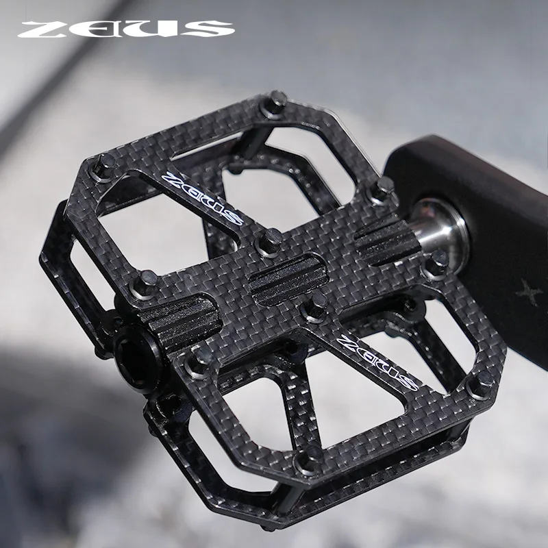 

Zeius Carbon Fiber Pedal Bicycle Mountain Bike Road Bike Ultra Light Titanium Alloy Pedal