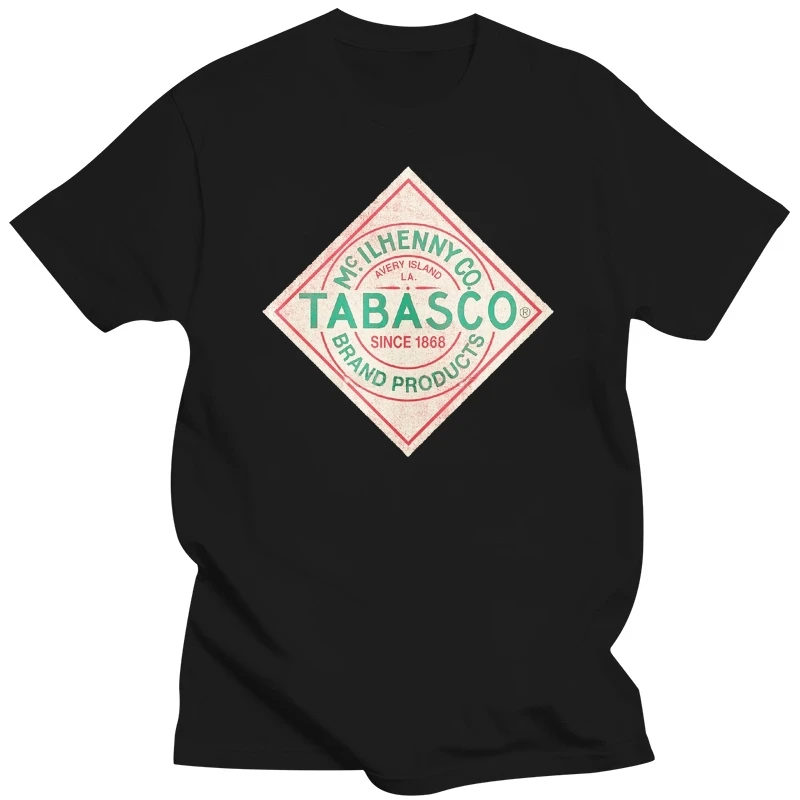 Funny T Shirt Men Novelty Tshirt Tabasco Sauce Heather T-Shirt - Label Streetwear O-Neck Cotton Short Men T Shirt