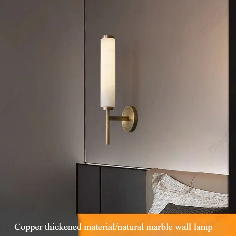 

Creative New LED Marble Wall Lamp Hotel Room Living Room Corridor Corridor Bedroom Bedside Decorative Atmosphere Lighting