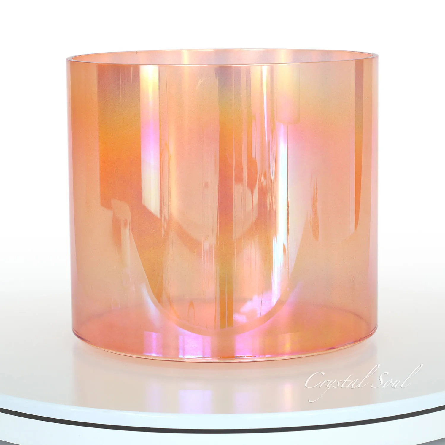 Hooqu كريستال الروح شفافة جرس الموسيقى الكيمياء واضح الكوارتز 432 هرتز شفاء التأمل مع حقيبة مجانية شقرا مجموعة